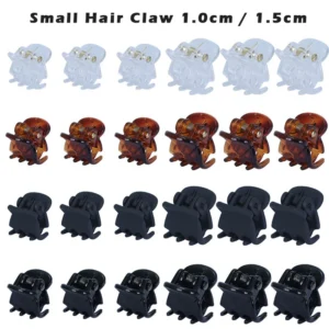 Mini Hair Claw Clips Set - 10 Pieces