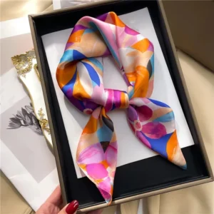 Square Satin-Style Scarf for Women