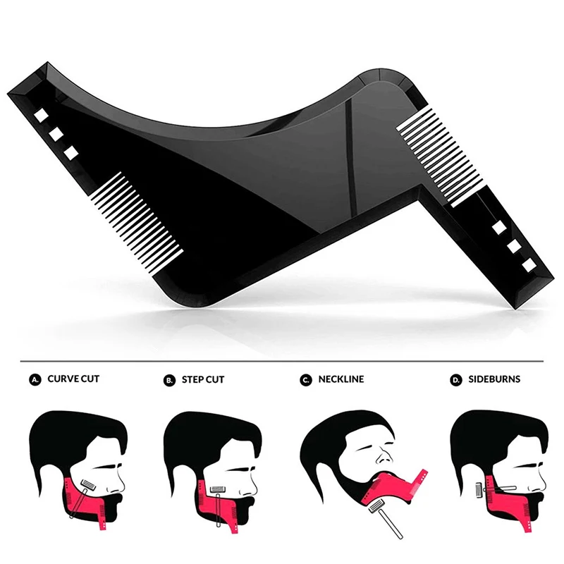 Beard Shaping Styling Comb Template