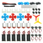 6-Piece Mini DC Motor Kit with Propellers and Battery Holder
