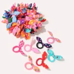 Girls Colorful Elastic Hair Bands Set