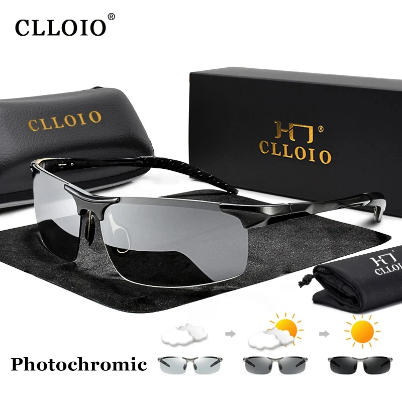 Aluminum Photochromic Sunglasses for Men