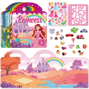 Reusable DIY Jelly Sticker Book Set, Multi-Theme