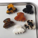 2-Piece Mini Acetate Hair Claw Clip Set for Women